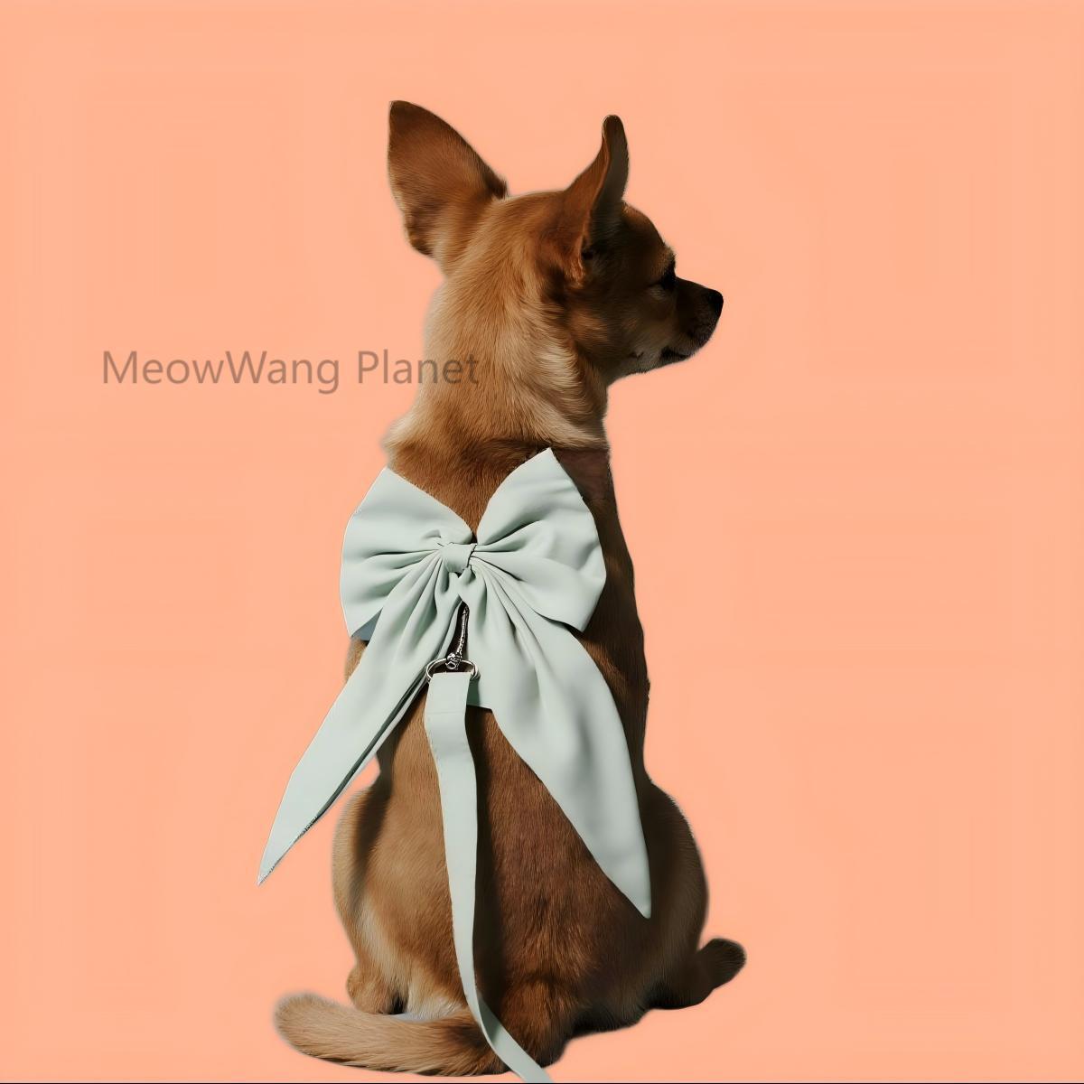 Pet Harness Leash Set Elegant Adjustable Half Vest Design For Cats and Small Dogs.