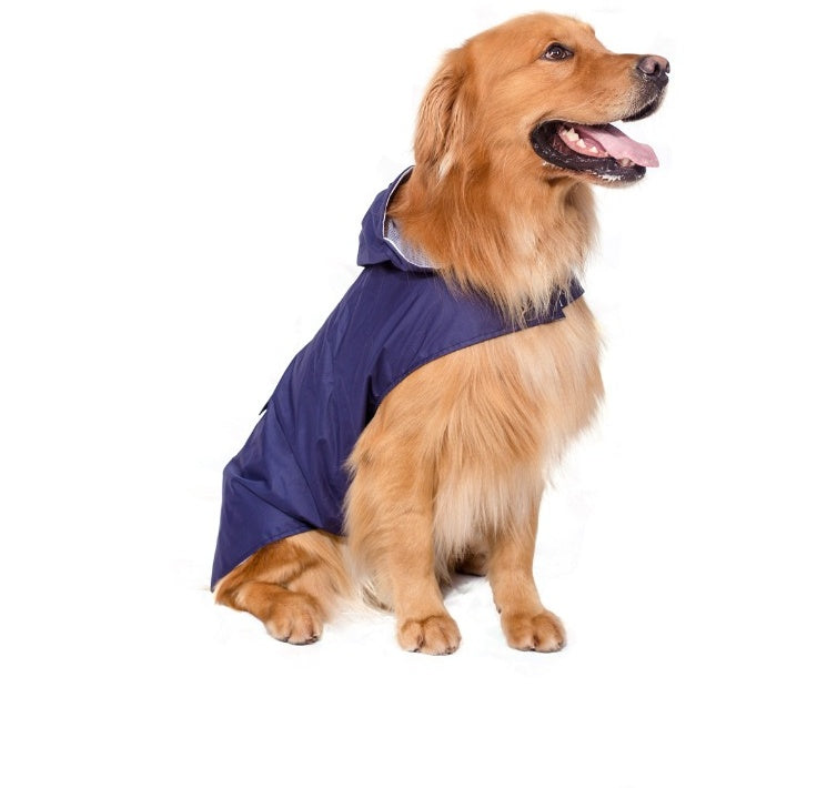 Clothes big dog reflective raincoat