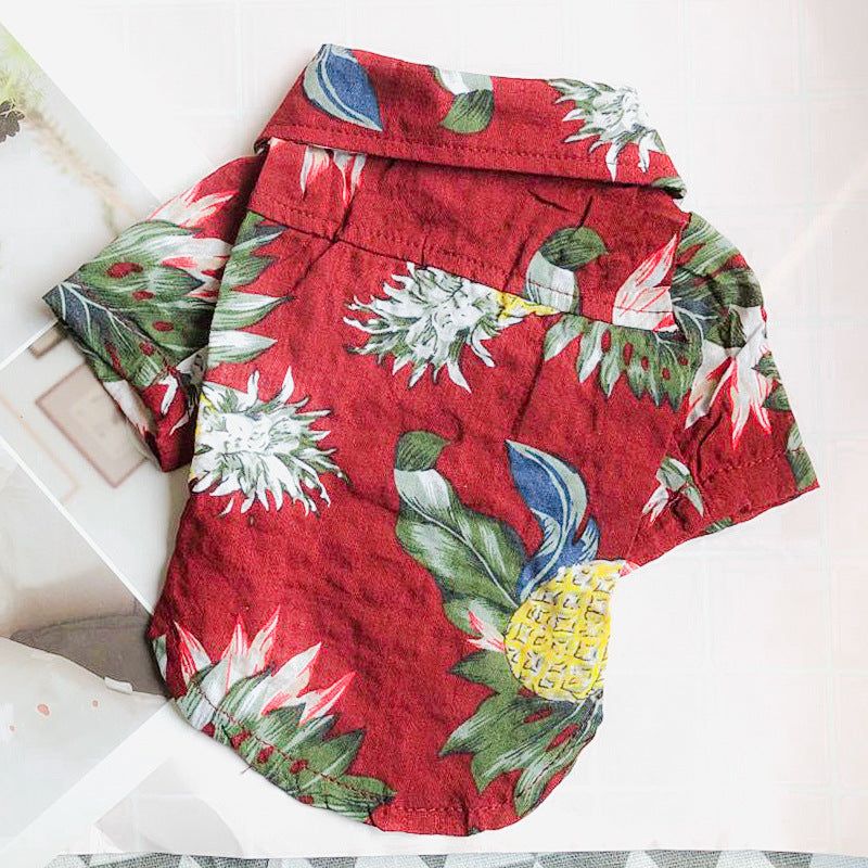 Hawaiian Teddy Small Dog, Shirt Cloth.