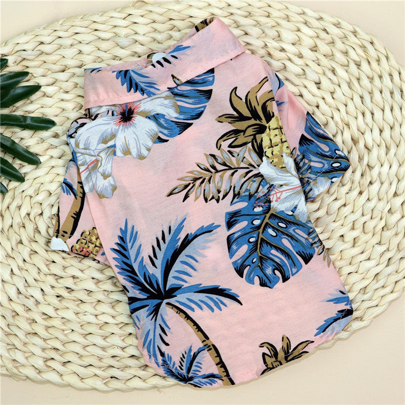 Hawaiian Teddy Small Dog, Shirt Cloth.