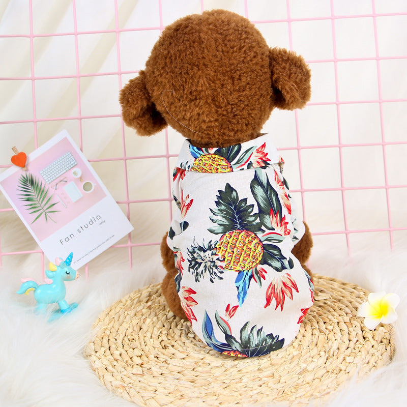 Hawaiian Teddy Small Dog, Shirt Cloth.