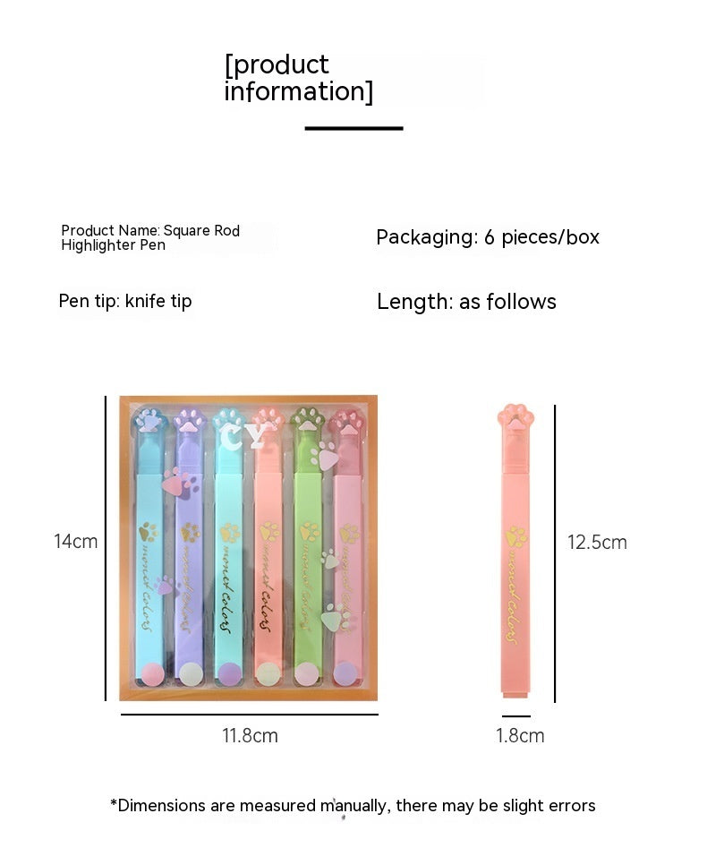 Cat's Paw Fluorescent Marking Pen Suit
