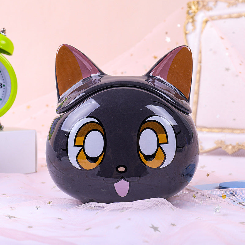 Cat Head Ceramic Mug.