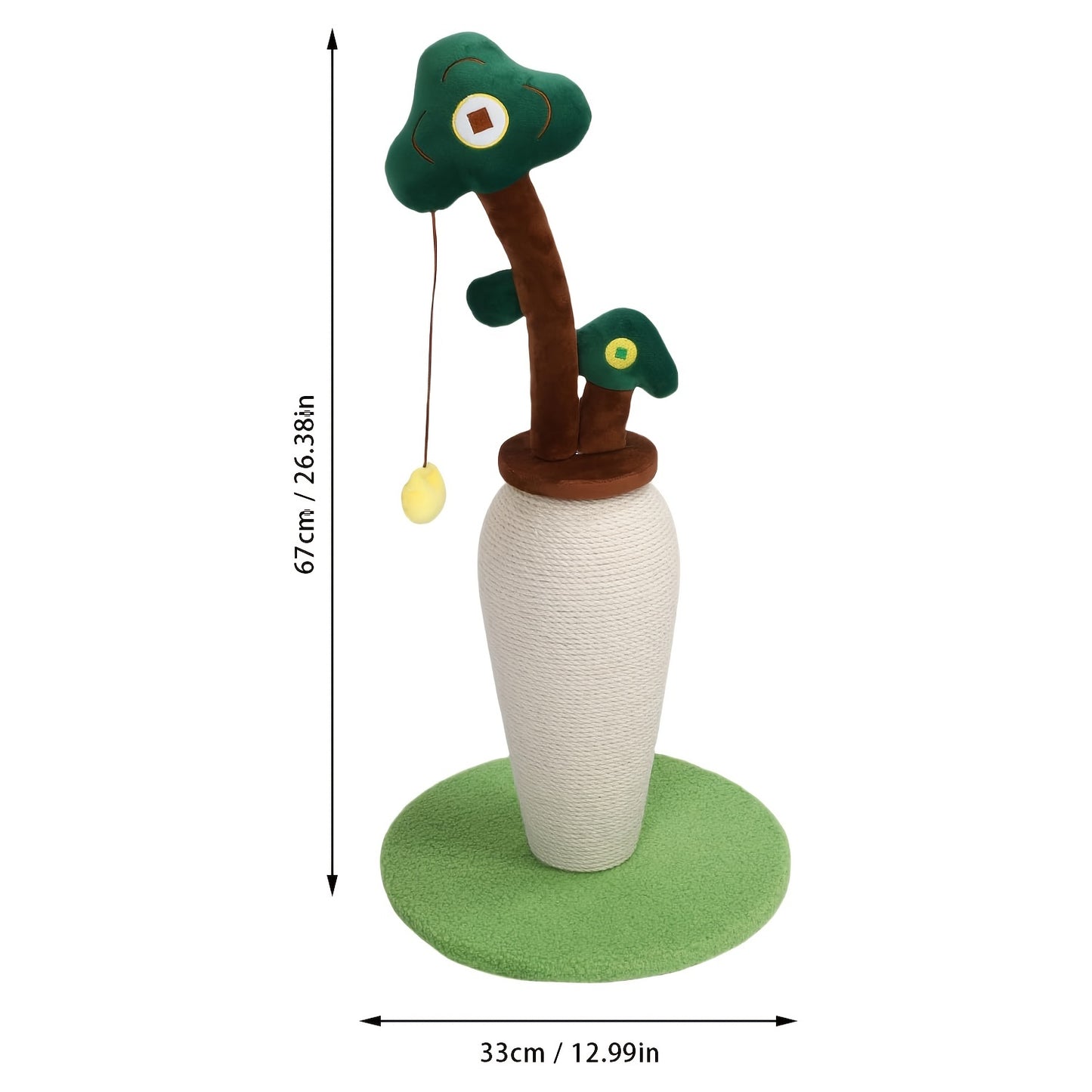 Vertical Money Tree Cat Scratching Pole.