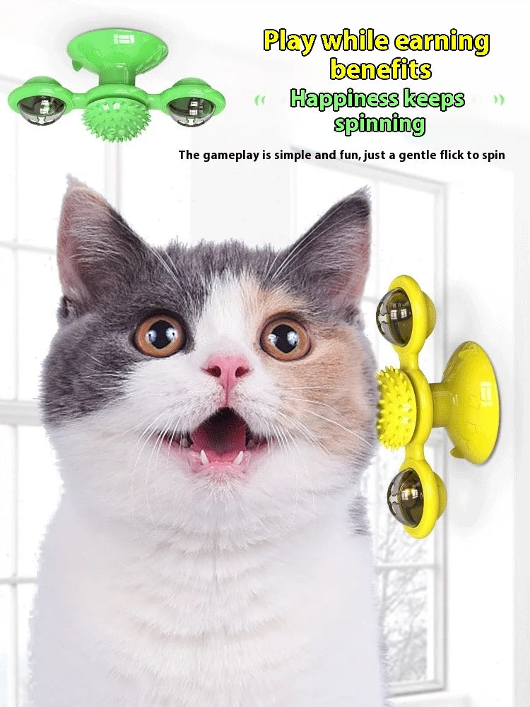 Cat Set- Interactive Rotating Disk, Feather Teasers