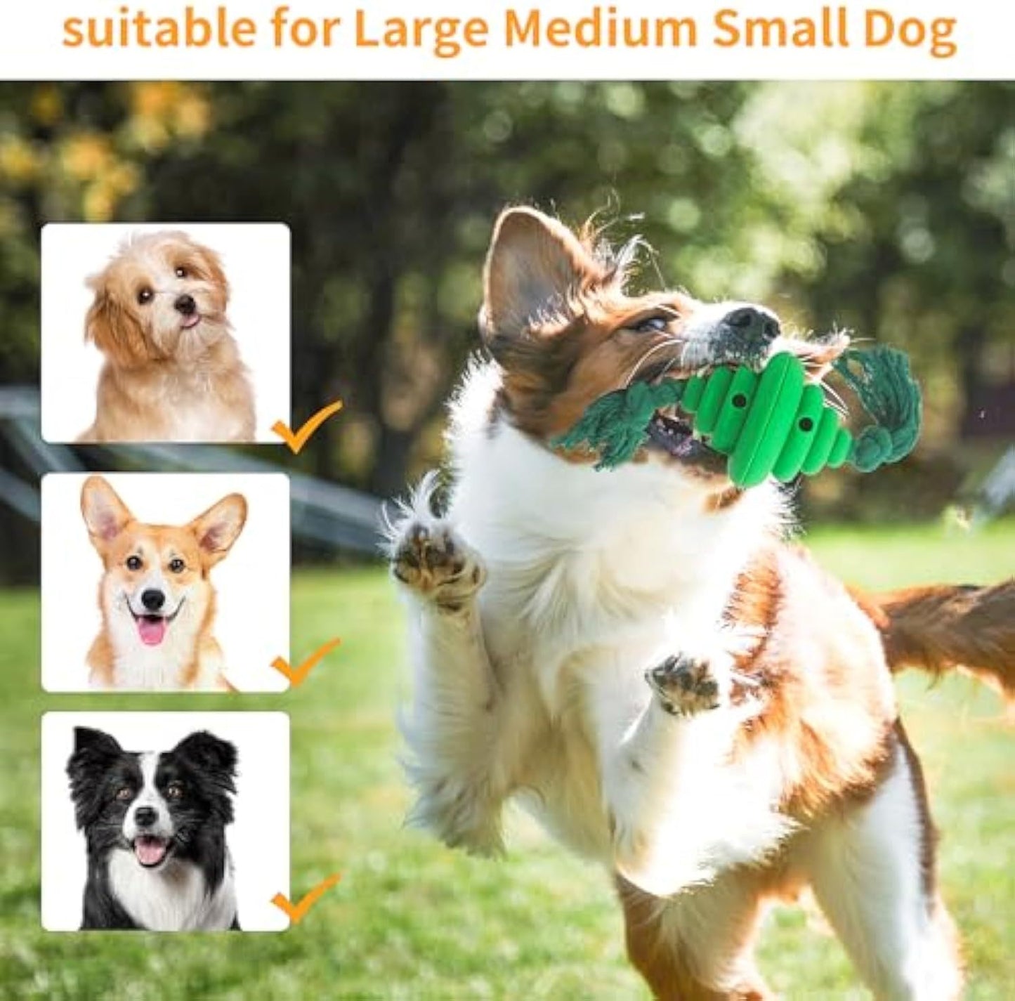 Dog Ball With Rope Toy Dogs Knot Rope Leaking Food.