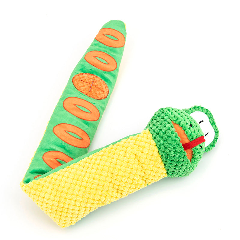 Snake Snuffle Toy Squeaky Dog Toys Boredom Stress Relief Game, Toy IQ Training.