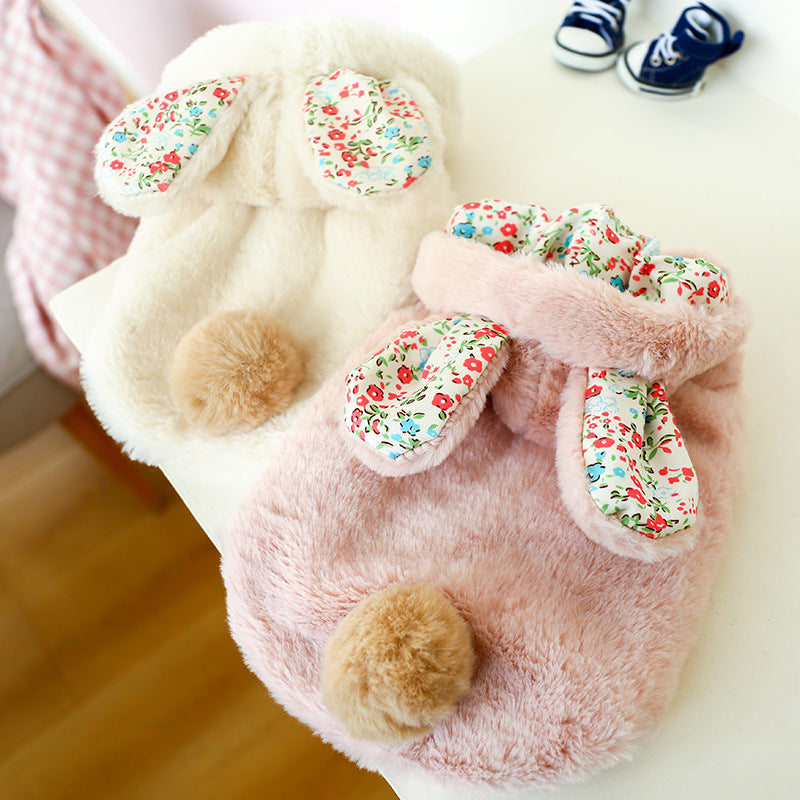 Pet Rabbit Big Ear Cotton Coat