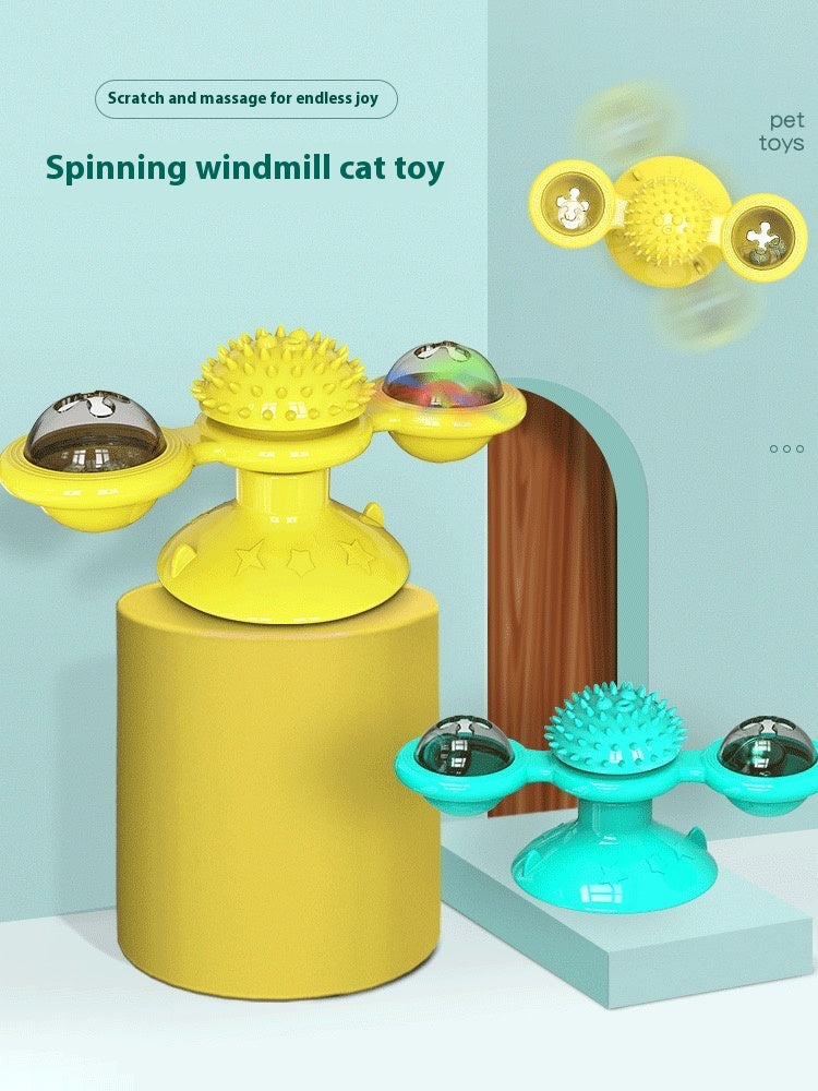 Cat Set- Interactive Rotating Disk, Feather Teasers