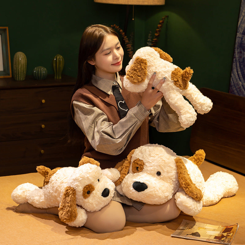 Soft and Adorable Lying Spot Dog Doll Plush Toys.