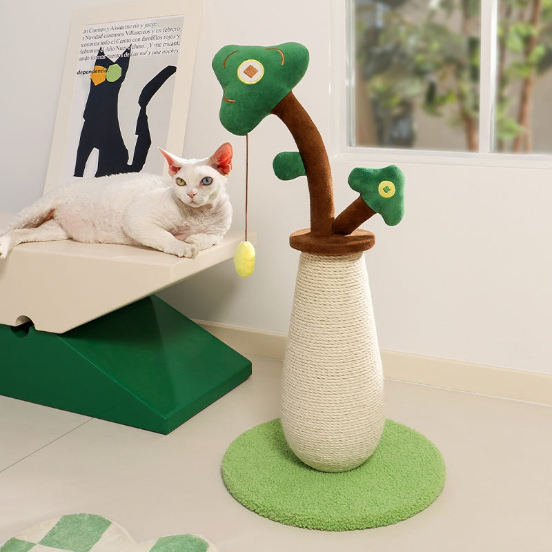 Vertical Money Tree Cat Scratching Pole.