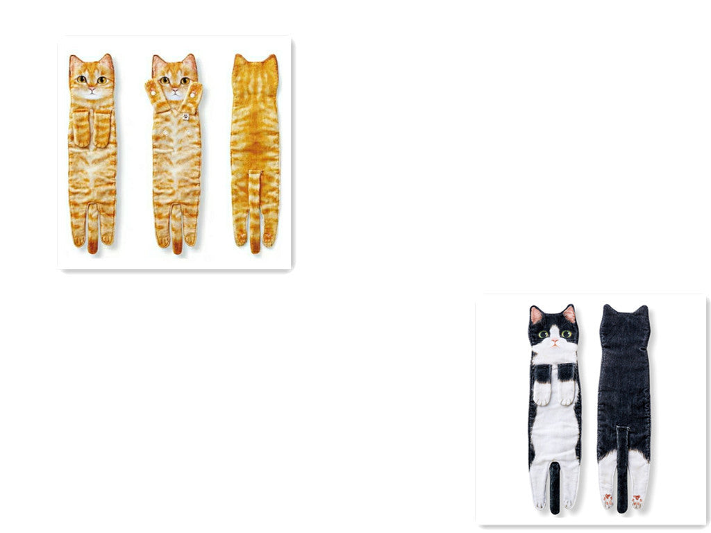 Cat Hand Towels