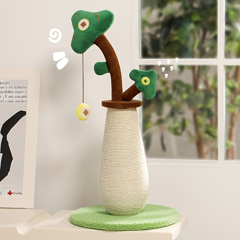 Vertical Money Tree Cat Scratching Pole.