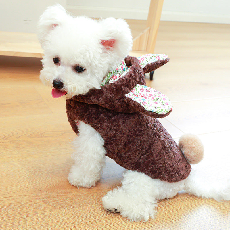 Pet Rabbit Big Ear Cotton Coat