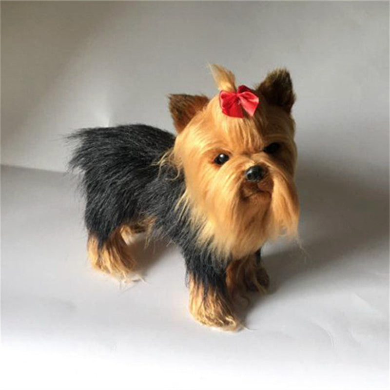 Simulation Yorkshire Animal Ornaments Plush Toys.