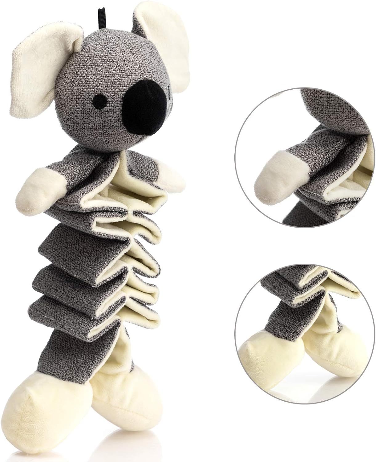 Dog Toys Stuffed Gray Koala