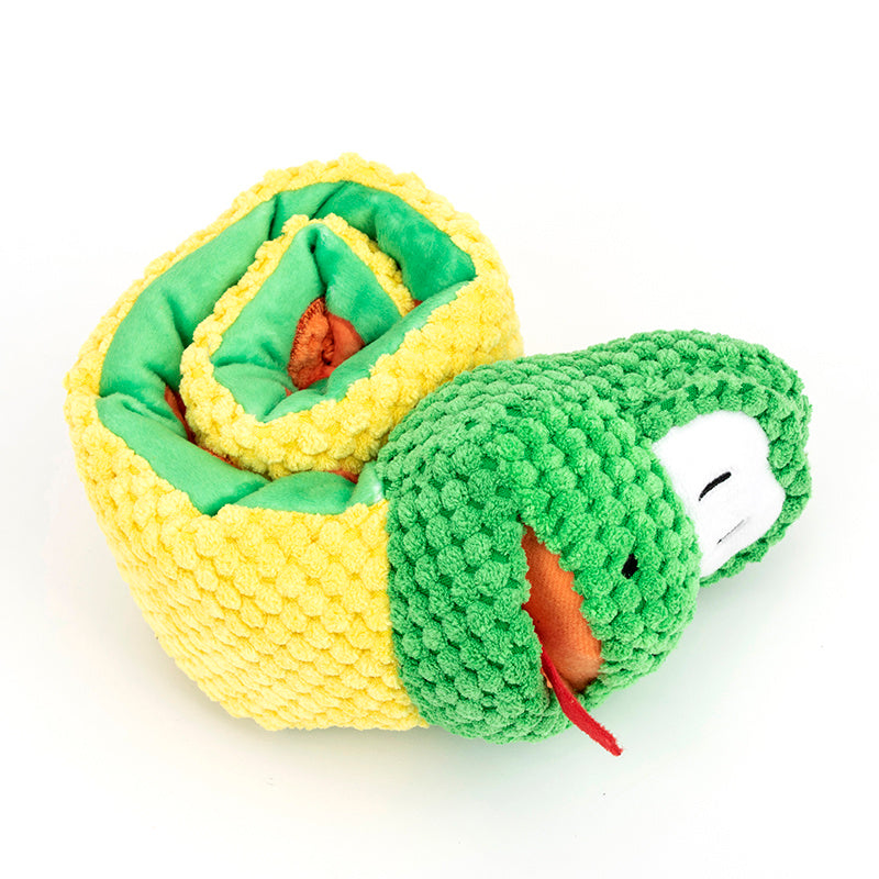 Snake Snuffle Toy Squeaky Dog Toys Boredom Stress Relief Game, Toy IQ Training.