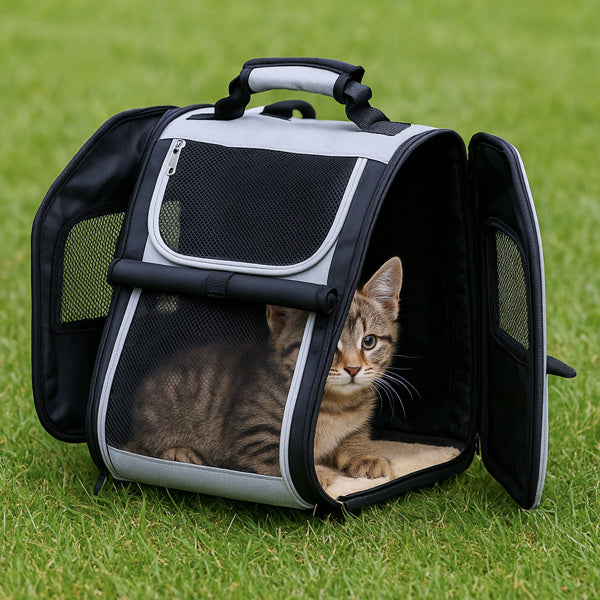 Pet Carrier Backpack, Expandable Cat Dog