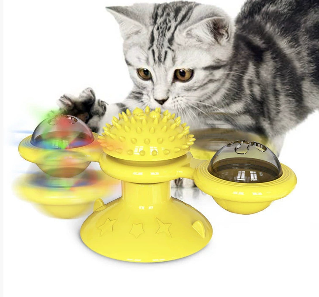 Cat Set- Interactive Rotating Disk, Feather Teasers
