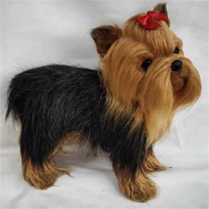 Simulation Yorkshire Animal Ornaments Plush Toys.