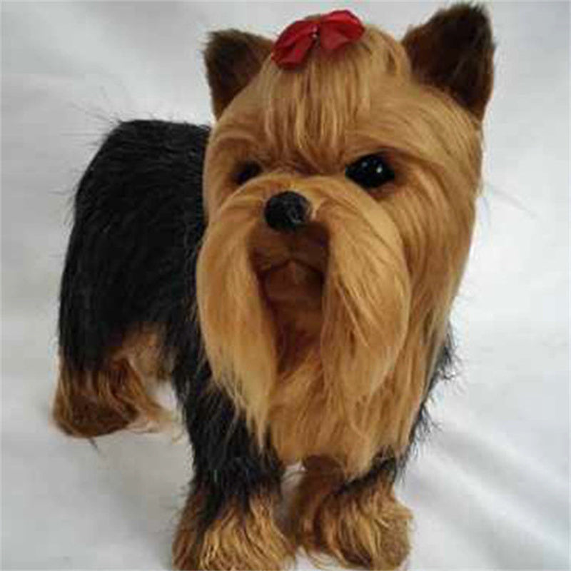 Simulation Yorkshire Animal Ornaments Plush Toys.