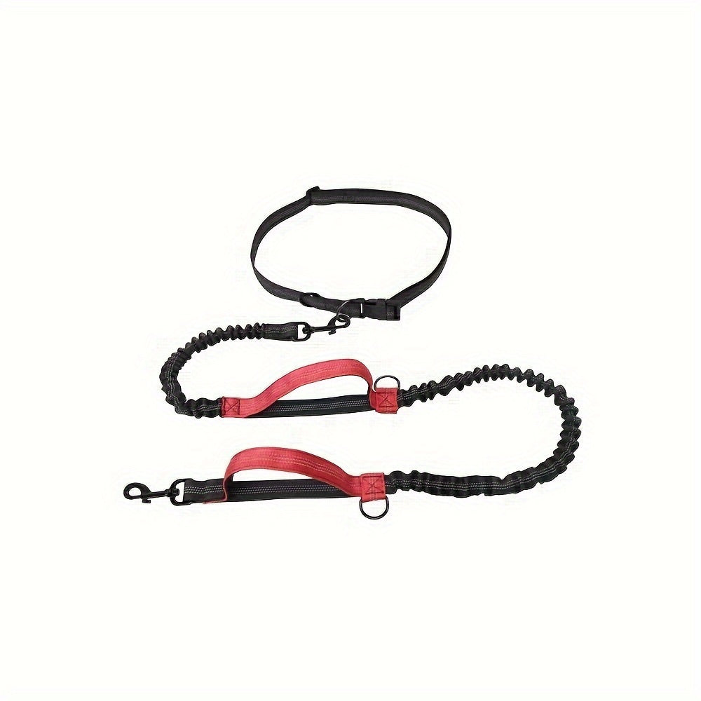 Hands-Free Dog Leash for Running & Walking, Adjustable Waist Belt.