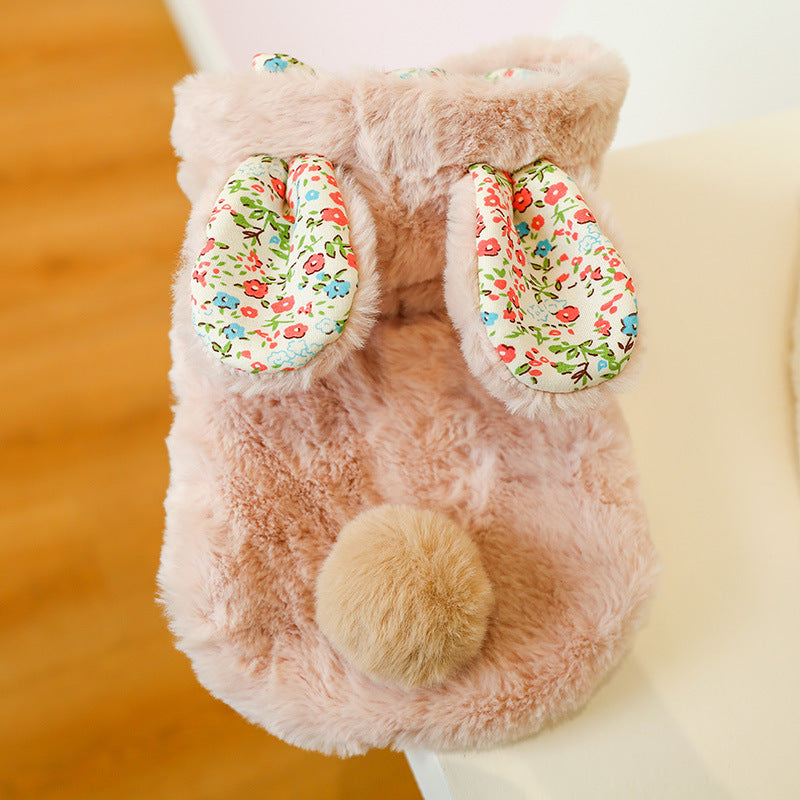 Pet Rabbit Big Ear Cotton Coat