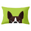 Cartoon Dog Head Rectangular Pillowcase