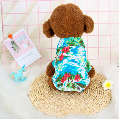 Hawaiian Teddy Small Dog, Shirt Cloth.