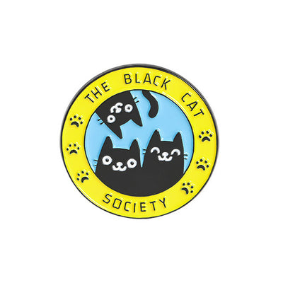 Cartoon Caring Cat Paw Dog Paw Badge