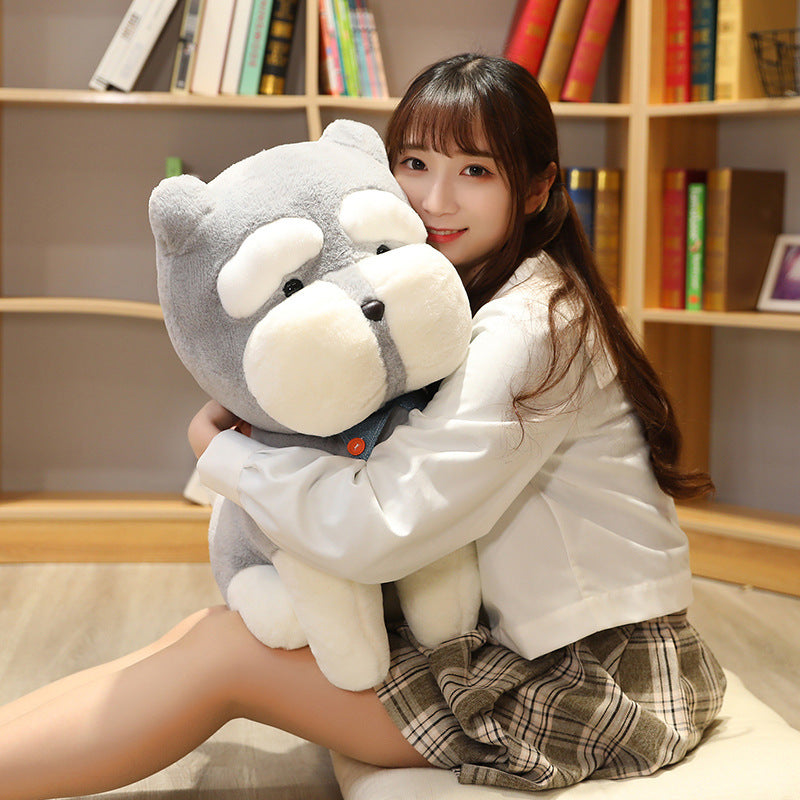 Schnauzer Dog Plush Doll.