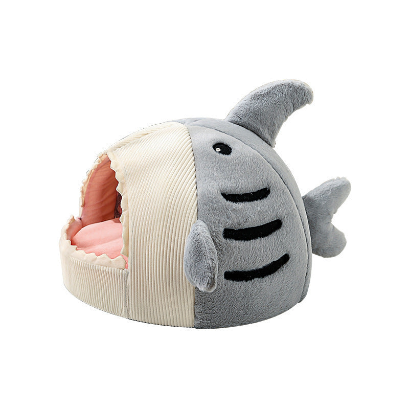 Shark Pet Kennel Warm Yurt Semi-closed