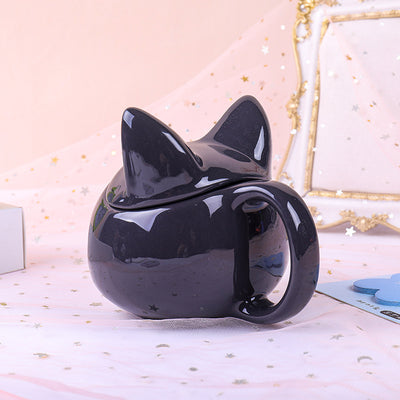 Cat Head Ceramic Mug.