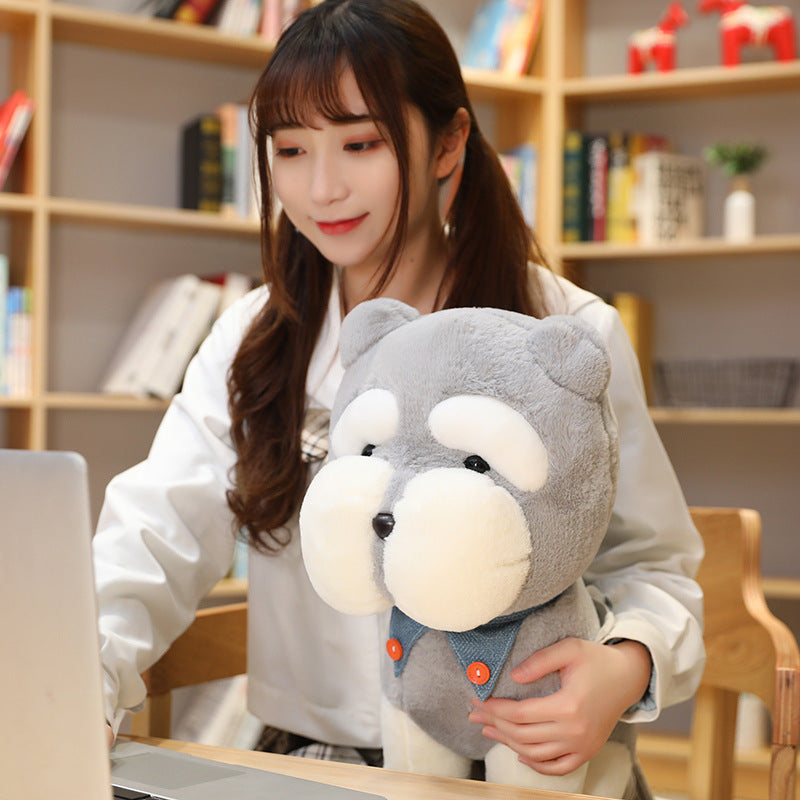 Schnauzer Dog Plush Doll.