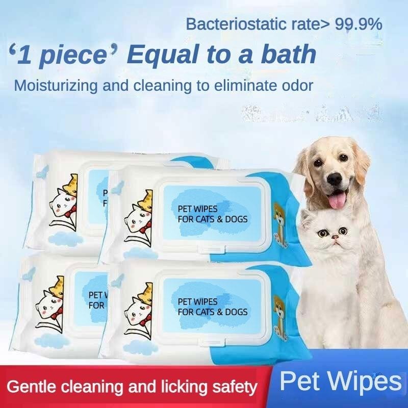 Dog Cat Pet Wet Wipes