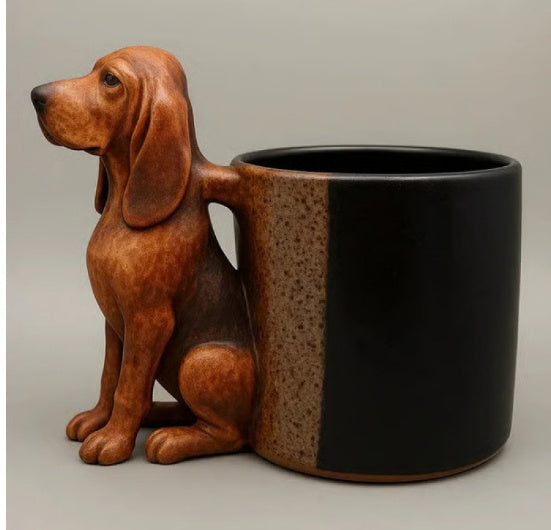 Resin Dachshund Mug Household