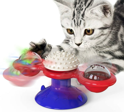 Cat Set- Interactive Rotating Disk, Feather Teasers