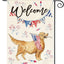 Linen Double-sided Flag New Dog Festival Garden Banner