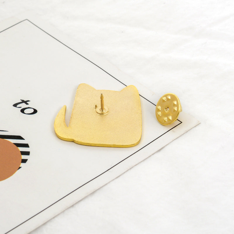 Cartoon Animal Dog and Cat Brooch.