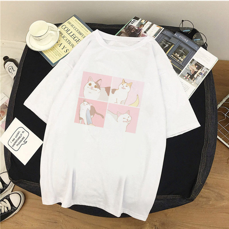 Cartoon Cat T-shirt