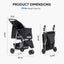 Black Pet Stroller for Cat and Dog