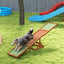 Wooden Dog Agility Seesaw for Training and Exercise, Weather Resistant.