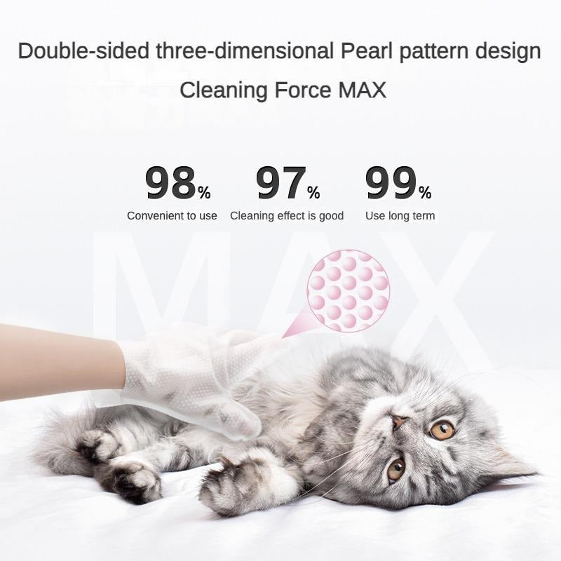 Pet Cleaning Gloves for Dogs and Cats