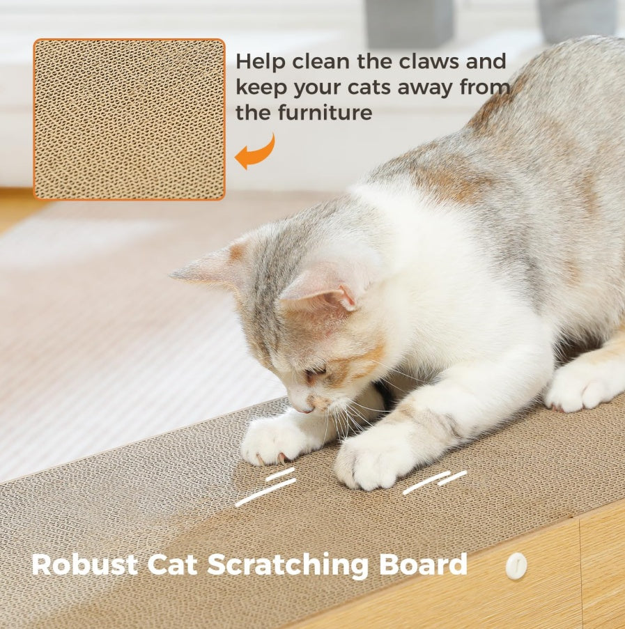 Multi-hole Cat Tunnel with Scratching Board