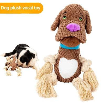 Toys Bite Resistant Cotton Rope Dog Teeth Grinding Interactive Training.