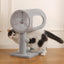 Gray Indoor Cat Tree with Hanging Ball