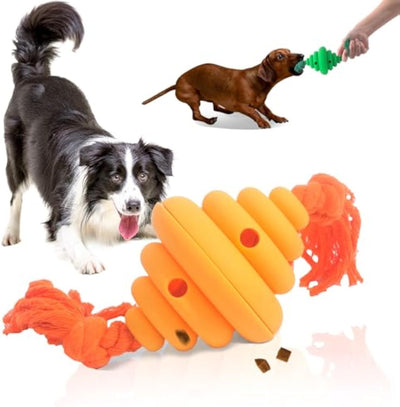 Dog Ball With Rope Toy Dogs Knot Rope Leaking Food.