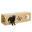 Multi-hole Cat Tunnel with Scratching Board