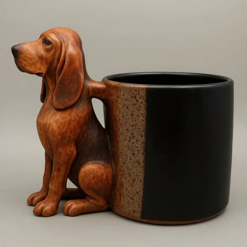 Resin Dachshund Mug Household