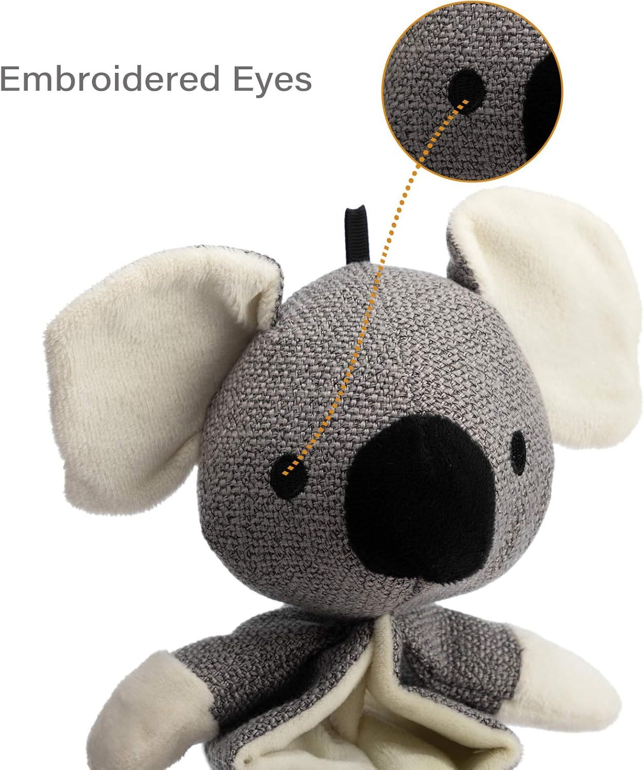 Dog Toys Stuffed Gray Koala